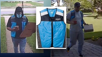 Porch pirates hit homes wearing Amazon vests that can be bought online