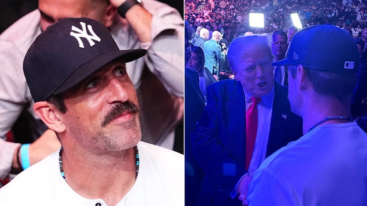 Aaron Rodgers hits back at haters claiming he snubbed Trump at thunderous UFC appearance