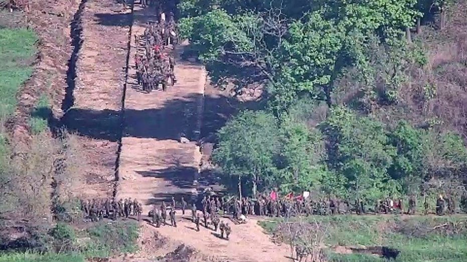 Dozens of North Korean soldiers repeatedly breach forbidden zone with South Korea ahead of Putin visit