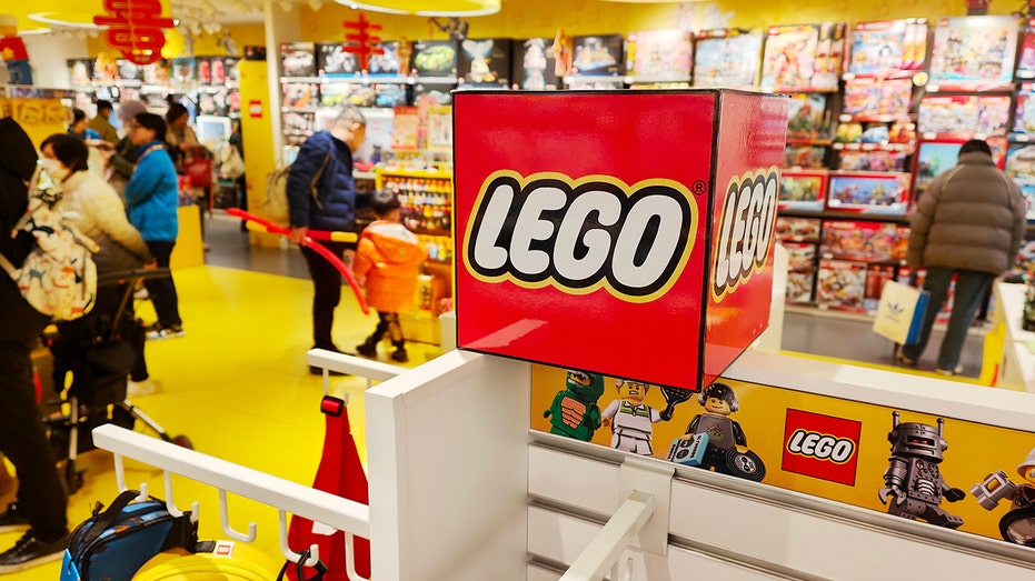 Inside a Lego store