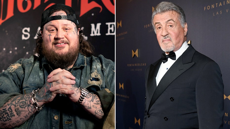 Jelly Roll celebrates wild week with Sylvester Stallone on 'Tulsa King' set