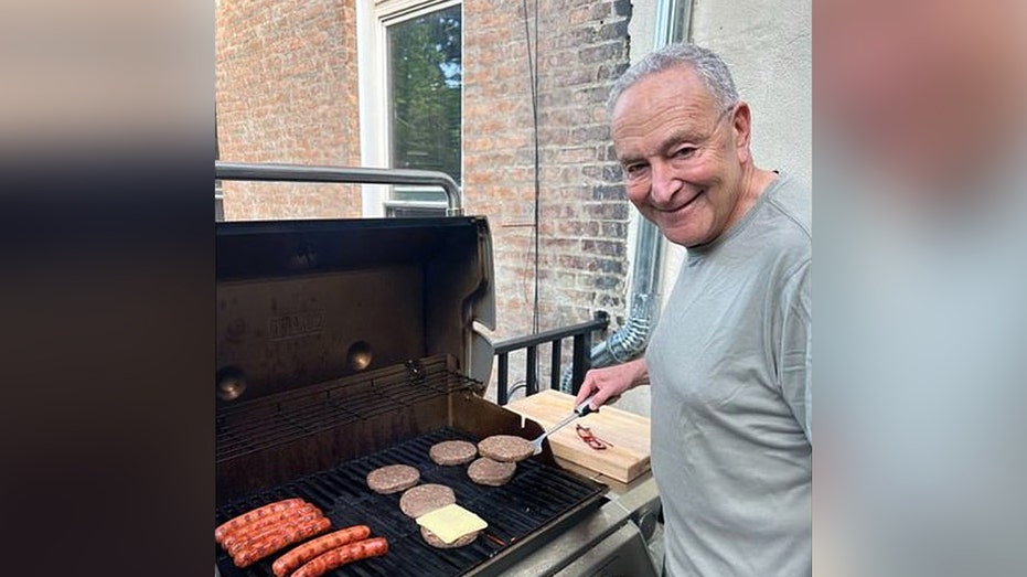 Schumer deletes ‘cringe’ Father’s Day photo after conservatives rip his grilling skills: ‘E coli with cheese’