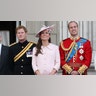 Middleton joined Prince Harry, Prince William and the rest of the royal family on the Buckingham Palace balcony, showing off her baby bump under a pink dress.