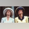 Princess Diana and Sarah Ferguson enjoyed watching the air show while on the trooping balcony.