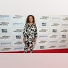 Diane Von Furstenberg walked the red carpet at the premiere of the documentary about her life, "Woman in Charge," at the Tribeca Film Festival, in a matching black and white print top and bottom.