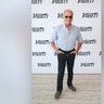 Kelsey Grammer at Variety's TV FYC Fest in a blue striped button up, black slacks and sunglasses.