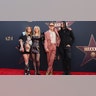 Kevin Bacon and Kyra Sedgwick posed with their kids, Travis and Sosie Bacon, at the premiere of Kevin's new movie, "Maxxxine," with each of them showing off their own personal style.