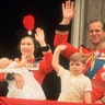 Just a few years later, Prince Edward joined the royal family on the trooping balcony.