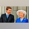 Prince William shared a smile with his grandmother while at the Trooping of the Colour in 2003.