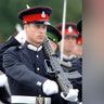 Prince William taking part in the Sovereigns Parade in 2006.