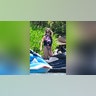The "White Lotus" star gets ready to jet as she mounts a jet ski.