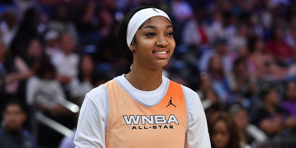 Sky's Angel Reese sinks half-court shot in friendly competition at WNBA All- Star practice | Fox News