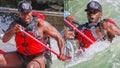 Sean "Diddy" Combs white water rafting.