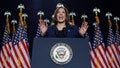 Vice President and Democratic Presidential candidate Kamala Harris speaks at West Allis Central High School during her first campaign rally in Milwaukee, Wisconsin, on July 23, 2024. - Fox News
