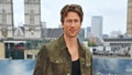 LONDON, ENGLAND - JULY 09: Glen Powell poses at the "Twisters" photocall on July 9, 2024 in London, England. (Photo by Dave Benett/WireImage)