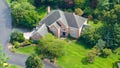 This an aerial view of the Saxony Court, home in Manhasset, New York belonging to Chris Hu and Linda Sun, July 24, 2024. Sun is the former deputy chief of staff for New York State governor Kathy Hochul. The FBI searched the home on July 23, 2024. - Fox News