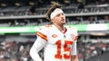 Patrick Mahomes #15 of the Kansas City Chiefs exits the field during warmup against the Las Vegas Raiders at Allegiant Stadium on November 26, 2023 in Las Vegas, Nevada. The Chiefs defeated the Raiders 31-17. - Fox News