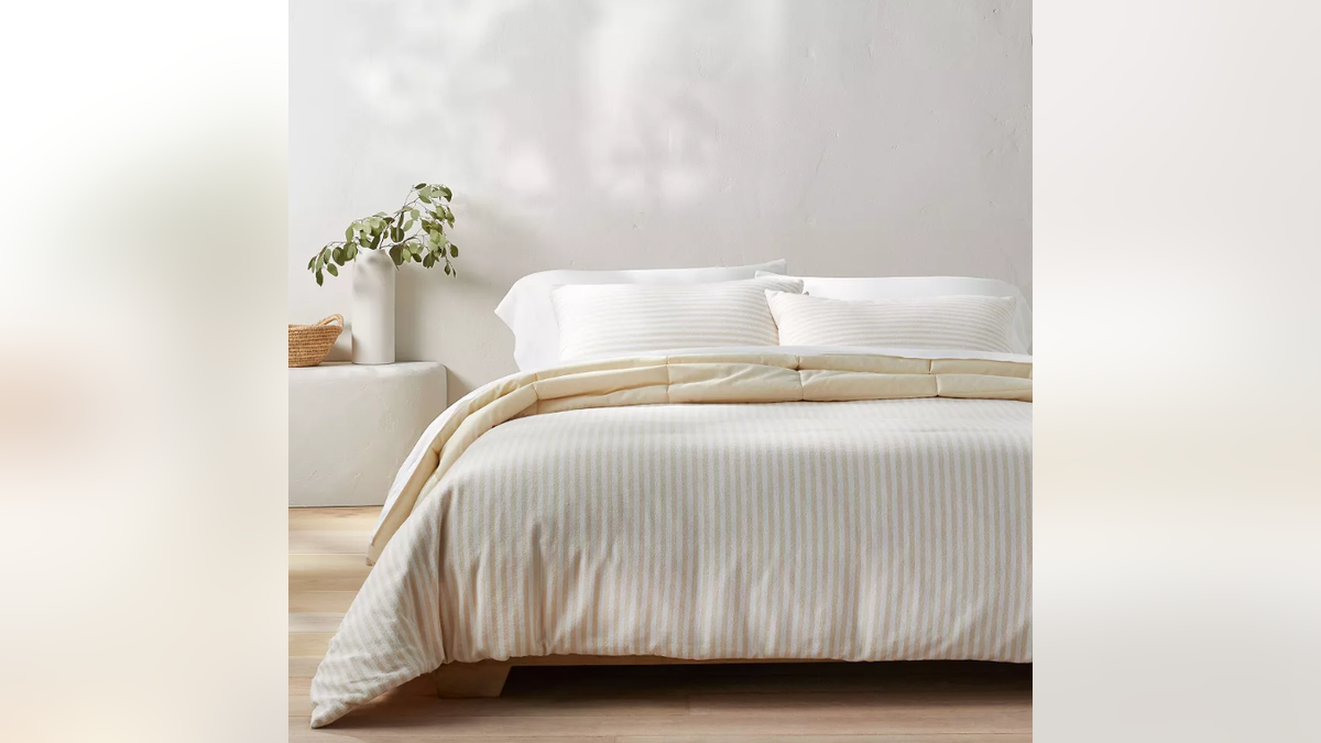 Switch out your comforter set for a more comfortable option. 