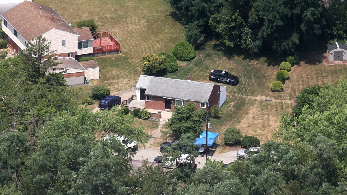 An aerial view of Thomas Matthew Crooks' home