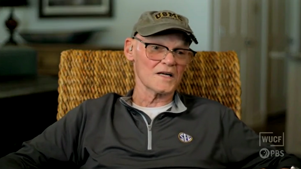 carville speaks in interview
