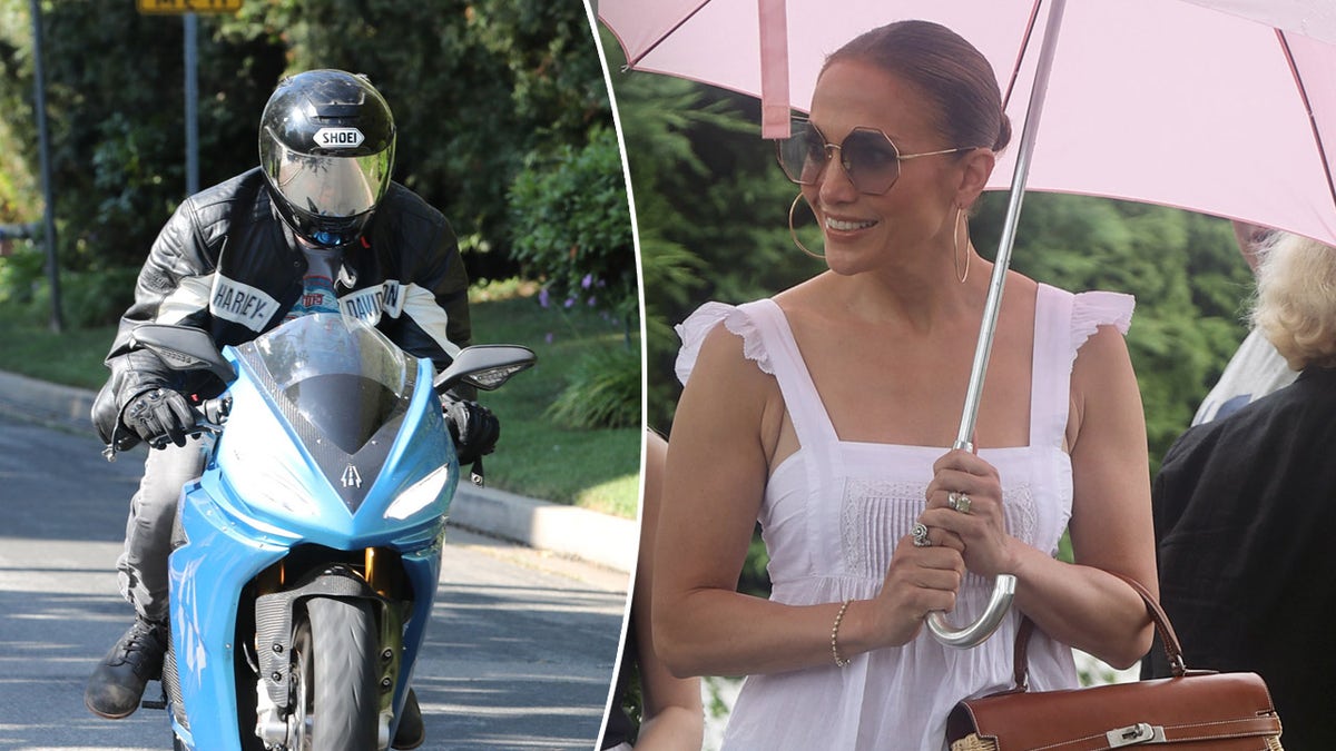 Ben Affleck rides a motorcycle, Jennifer Lopez shops in the Hamptons.