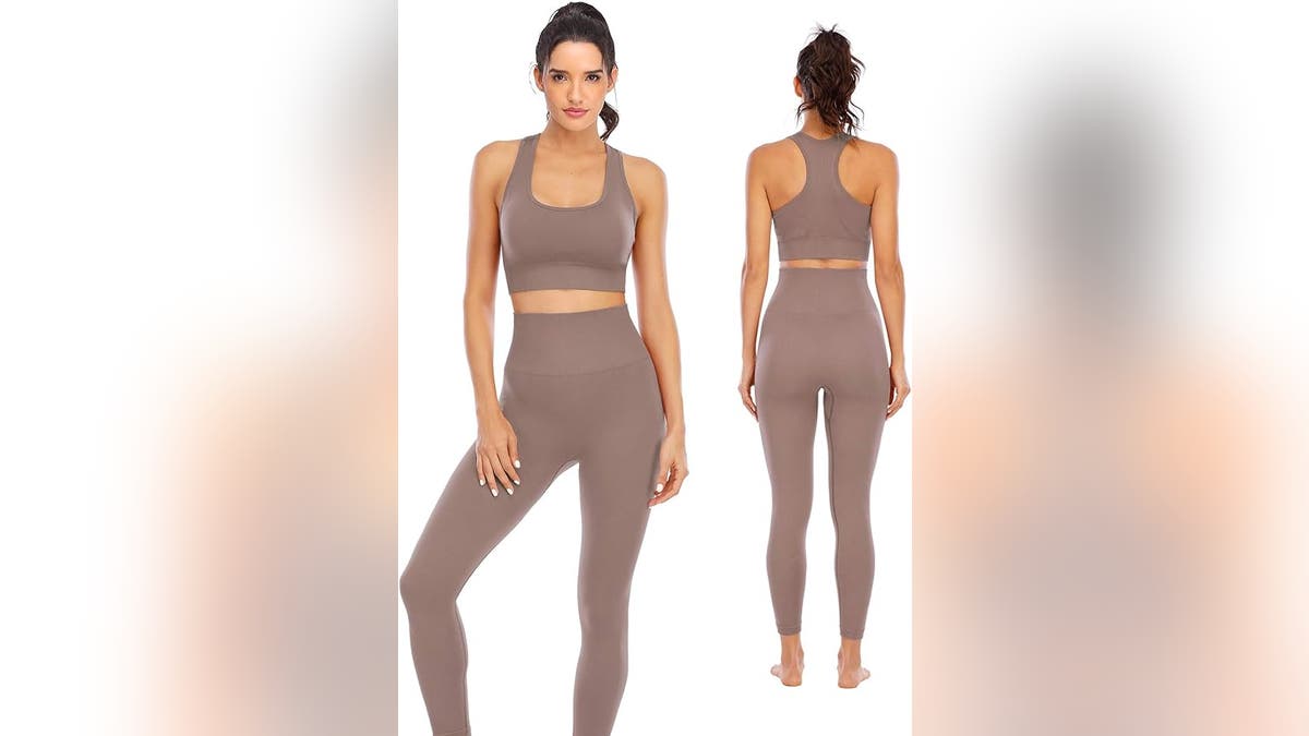 Workout or relax in these comfortable workout sets. 
