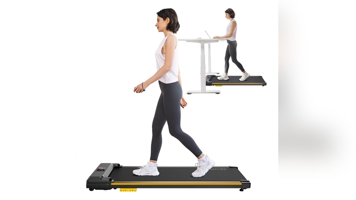 Add a treadmill under your desk for an at-work workout. 