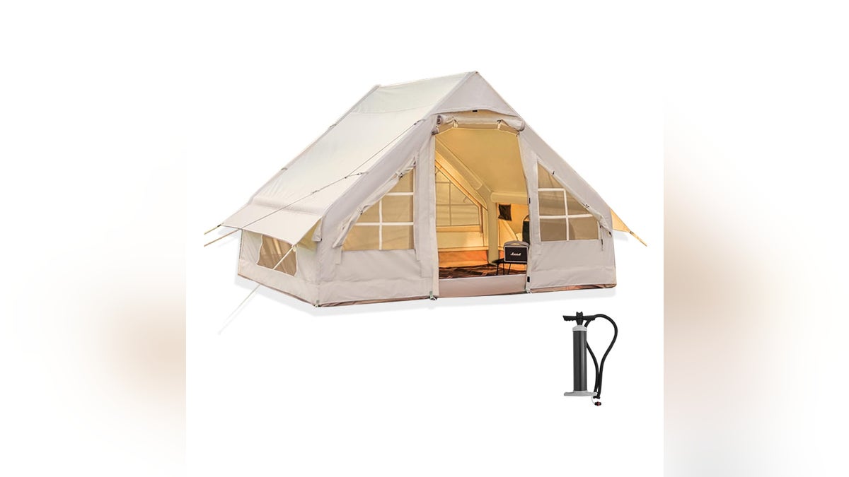 Take camping up a level with this luxurious tent. 
