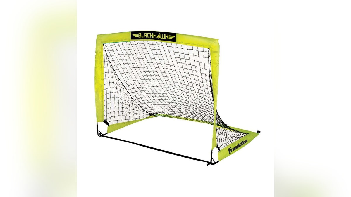 Practice your shooting with a pop-up net you can take anywhere. 