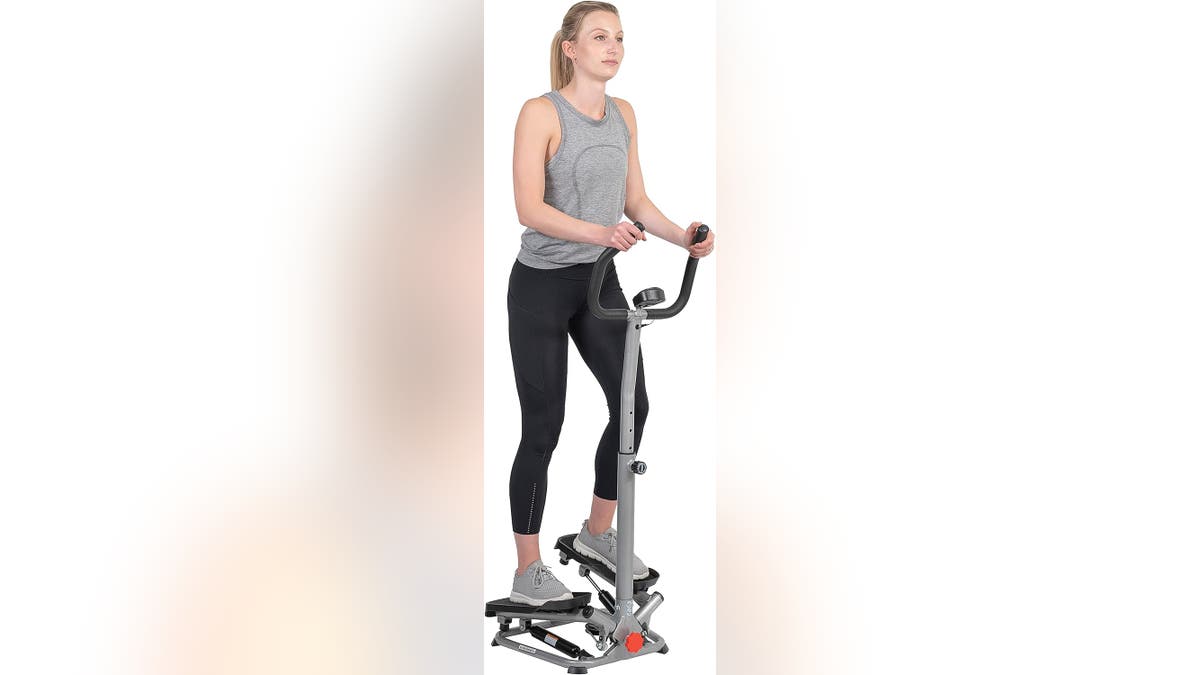 A stair stepper works out your legs and ab muscles. 