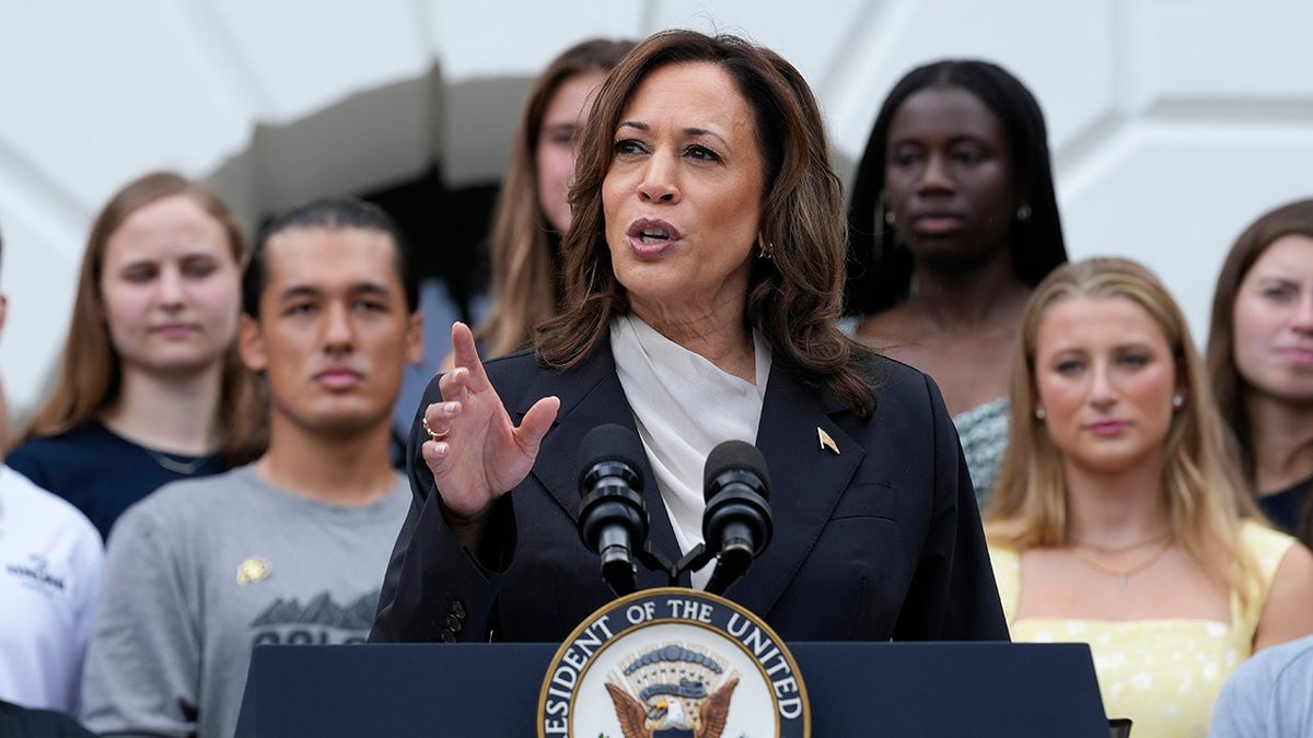 Harris speaks at the White House