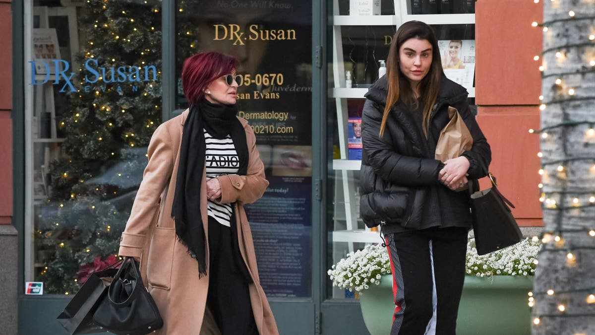 Sharon Osbourne and Aimee Osbourne out and about