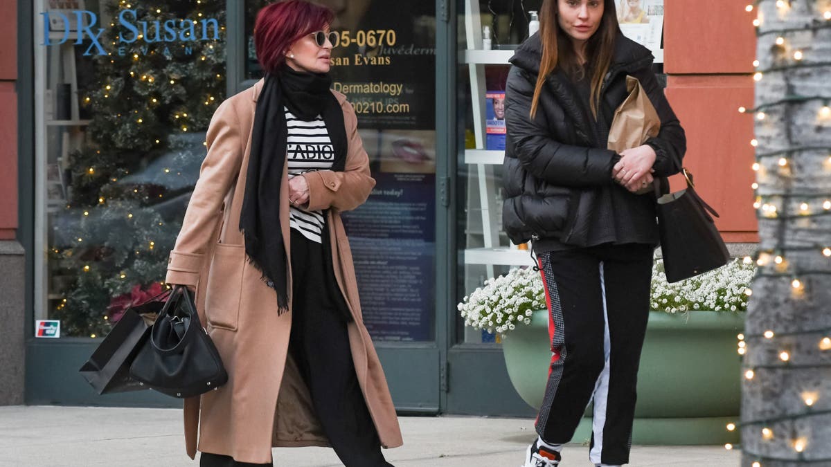 Sharon Osbourne and Aimee Osbourne out and about