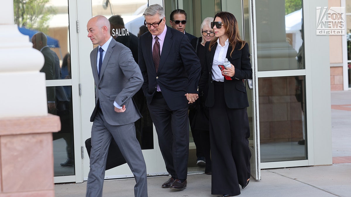 Alec Baldwin departs court alongside Hilaria Baldwin, Elizabeth Keuchler and Stephen Baldwin