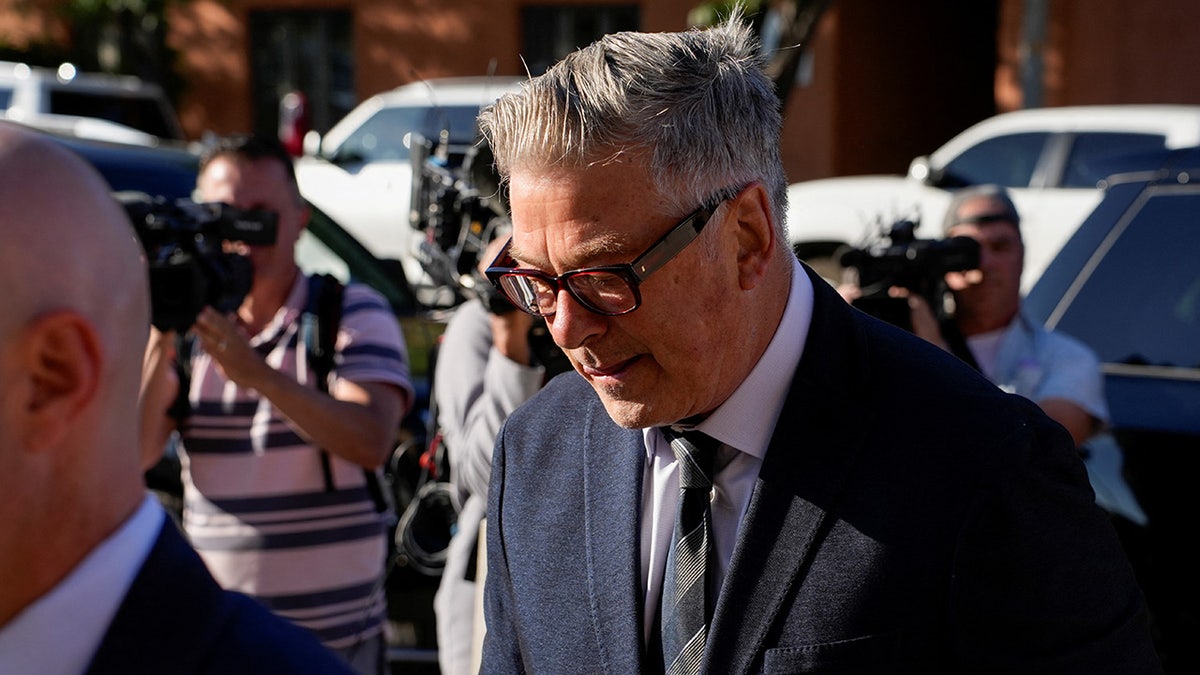 Alec Baldwin arrives to attend his murder trial