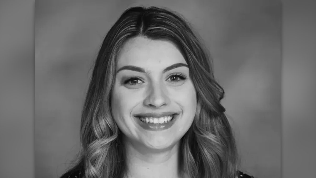 Alexa Blakely seen in a black and white school portrait