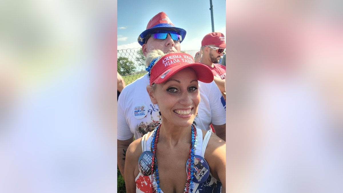 Sarah Taylor at the Trump rally in Butler, PA, on July 13