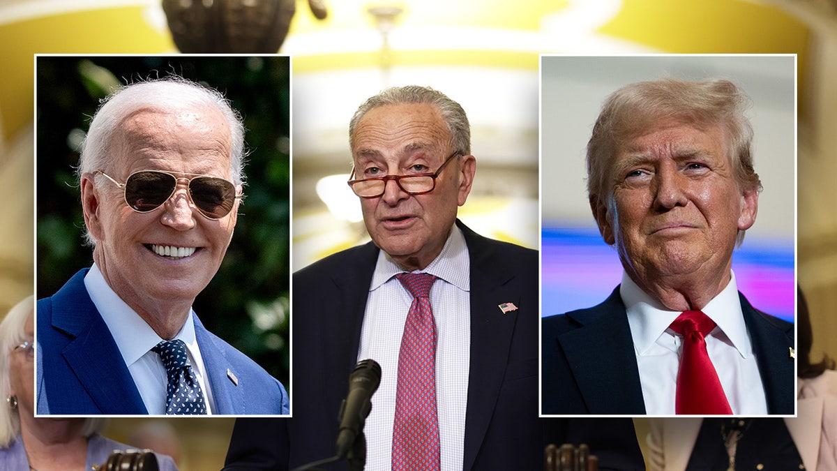 Joe Biden, Chuck Schumer, Donald Trump