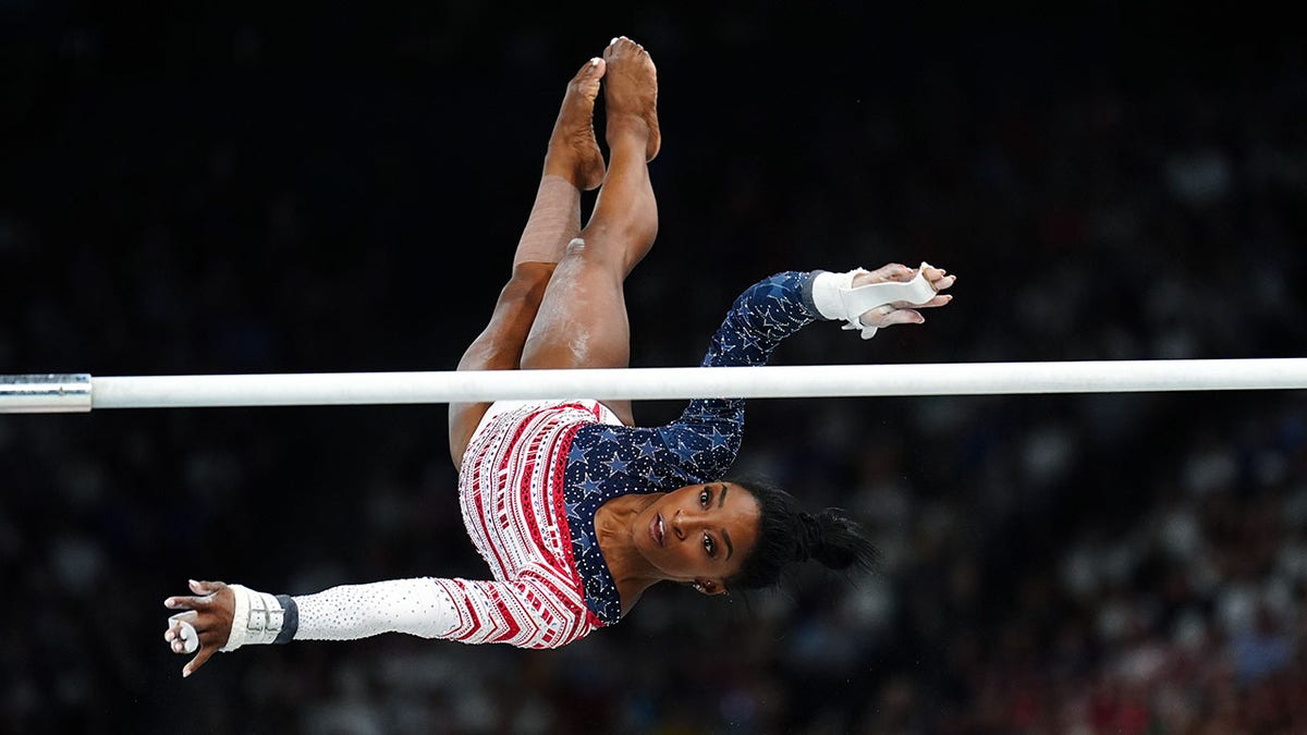 Simone Biles in action