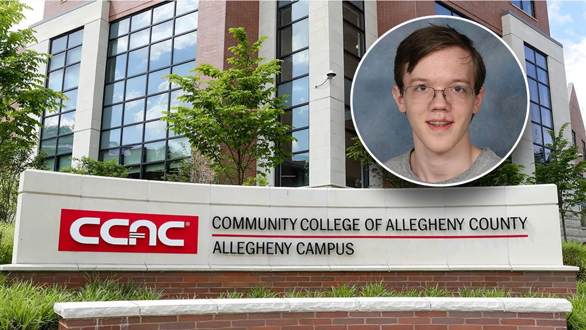 Thomas Matthew Crooks and the community college he attended.
