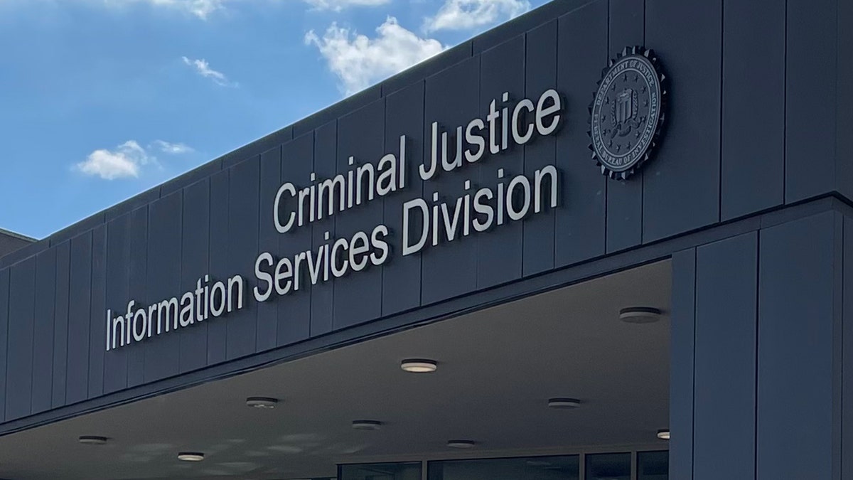 A sign at the FBI's Criminal Justice Information Services Division,
