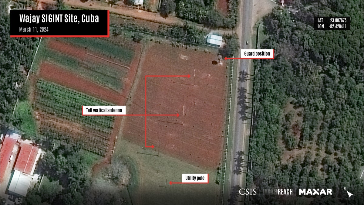 Satellite representation  of the Wajay Sigint Site successful  Cuba