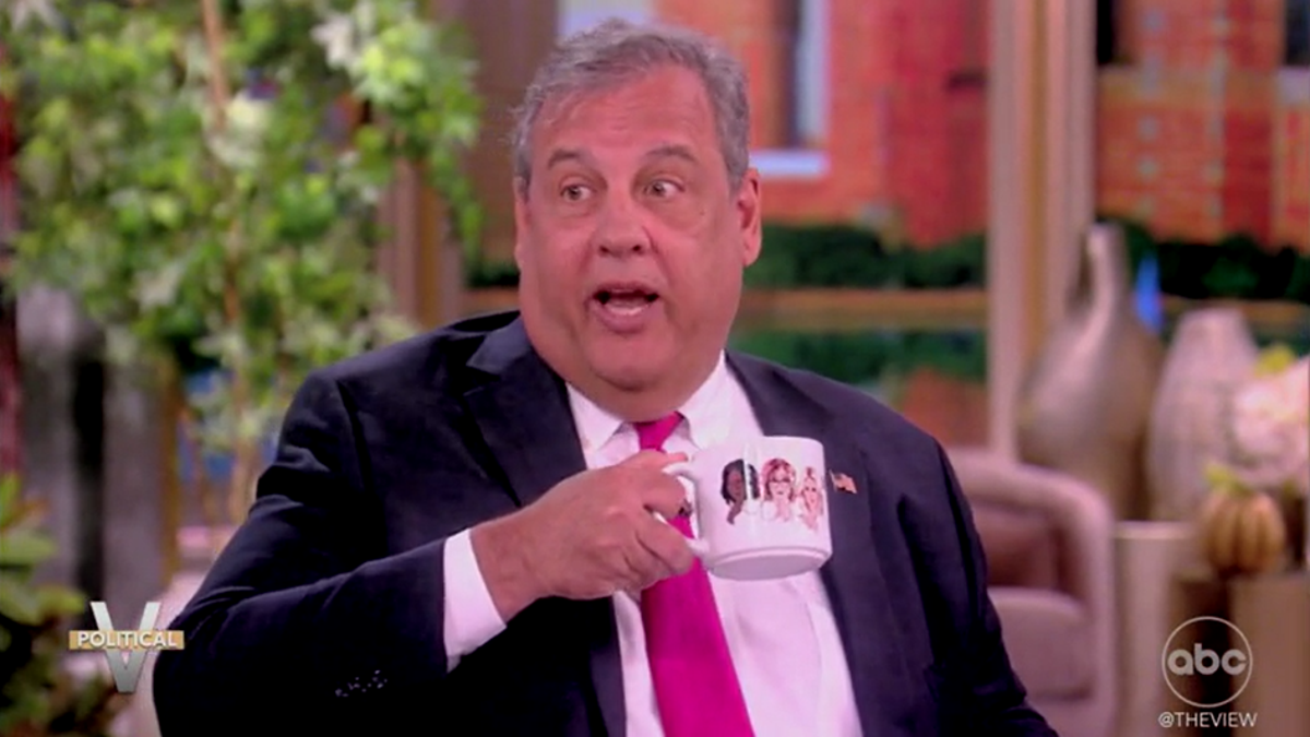 Chris Christie makes a joke on The View