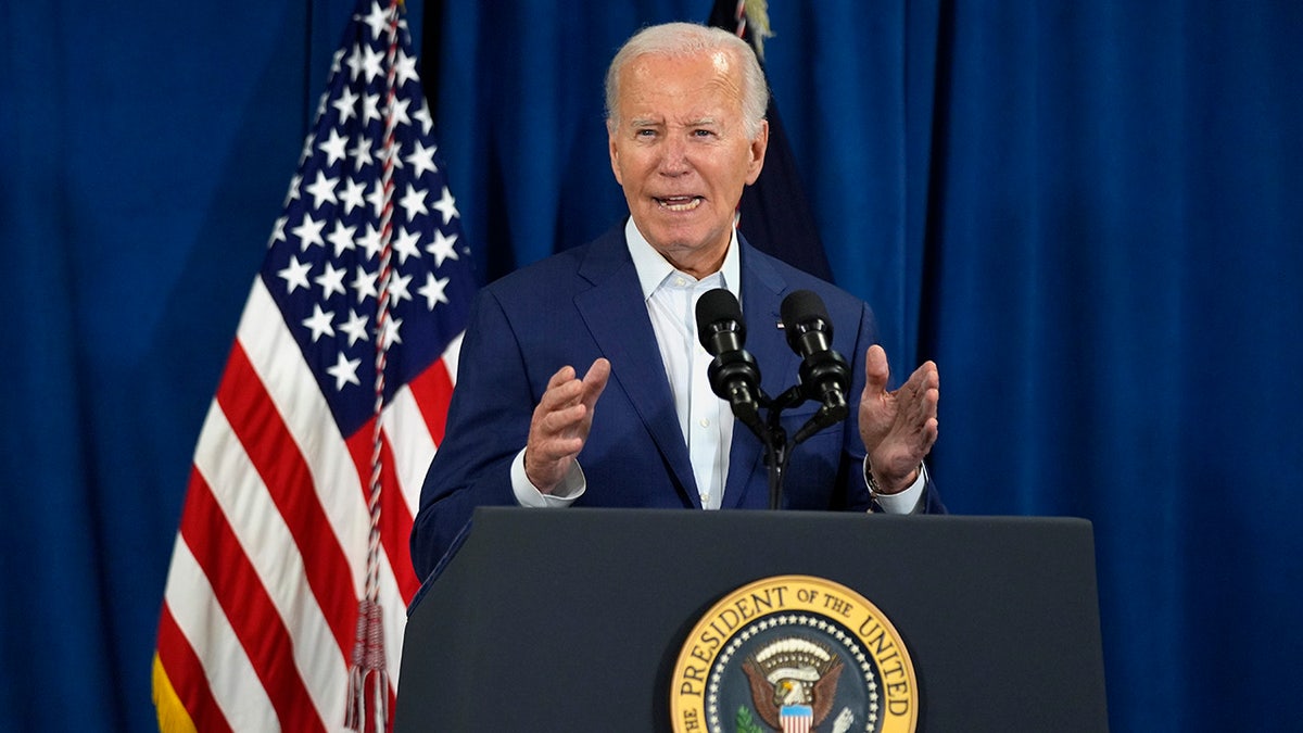 El Presidente Joe Biden habla en Rehoboth Beach, Delaware