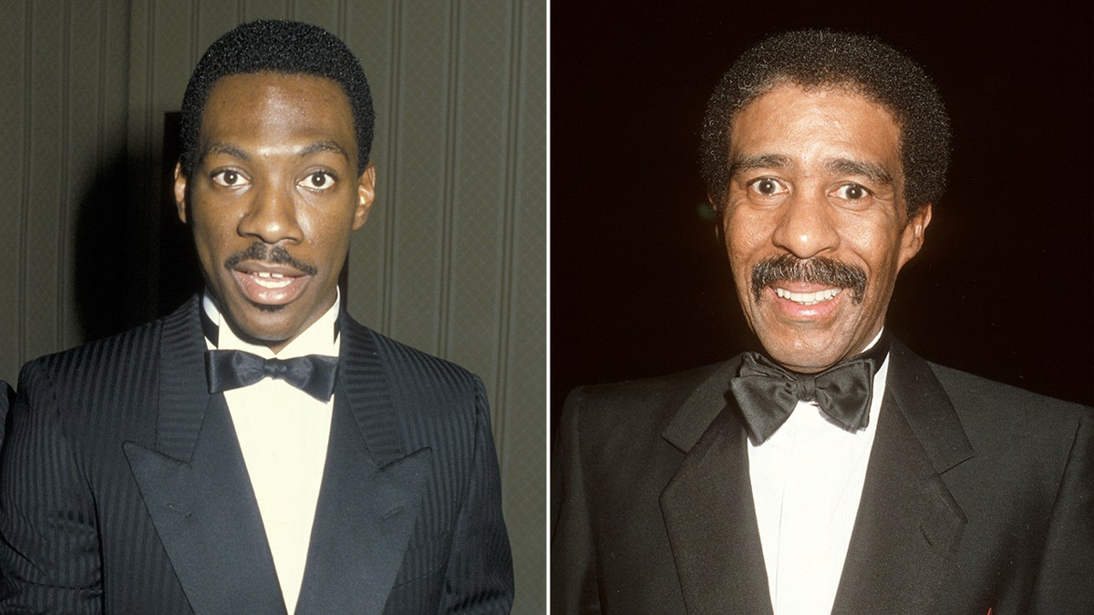 Side by side photos of Eddie Murphy and Richard pryor