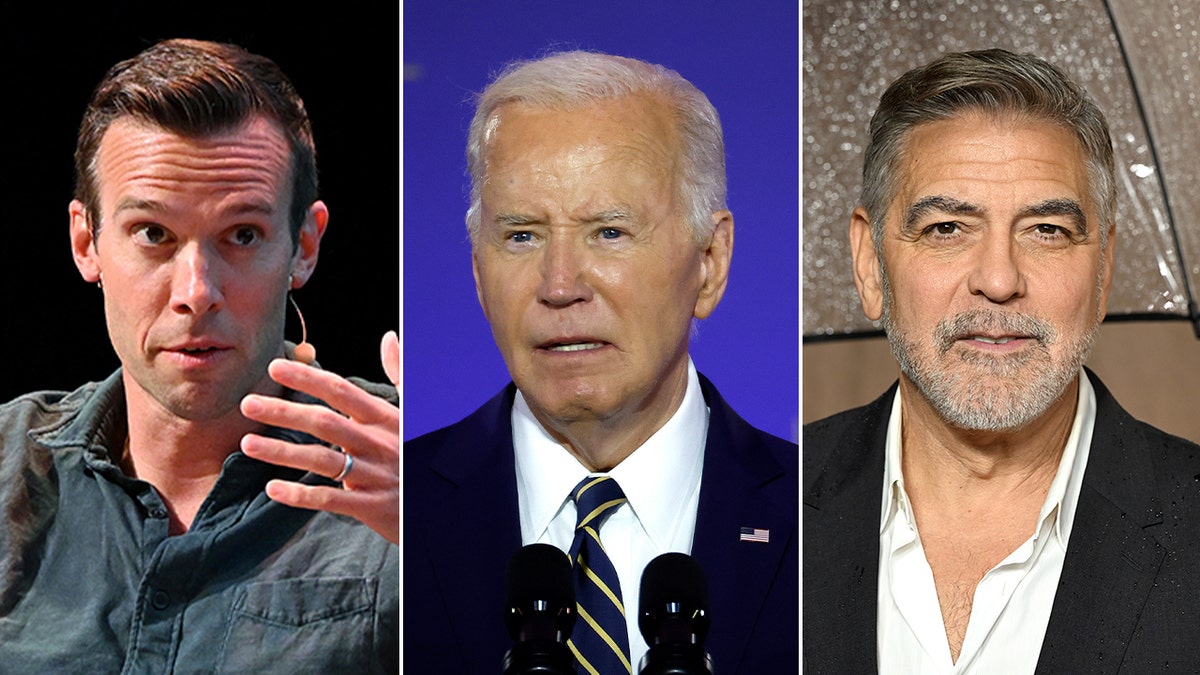 Jon Favreau, Joe Biden, George Clooney split