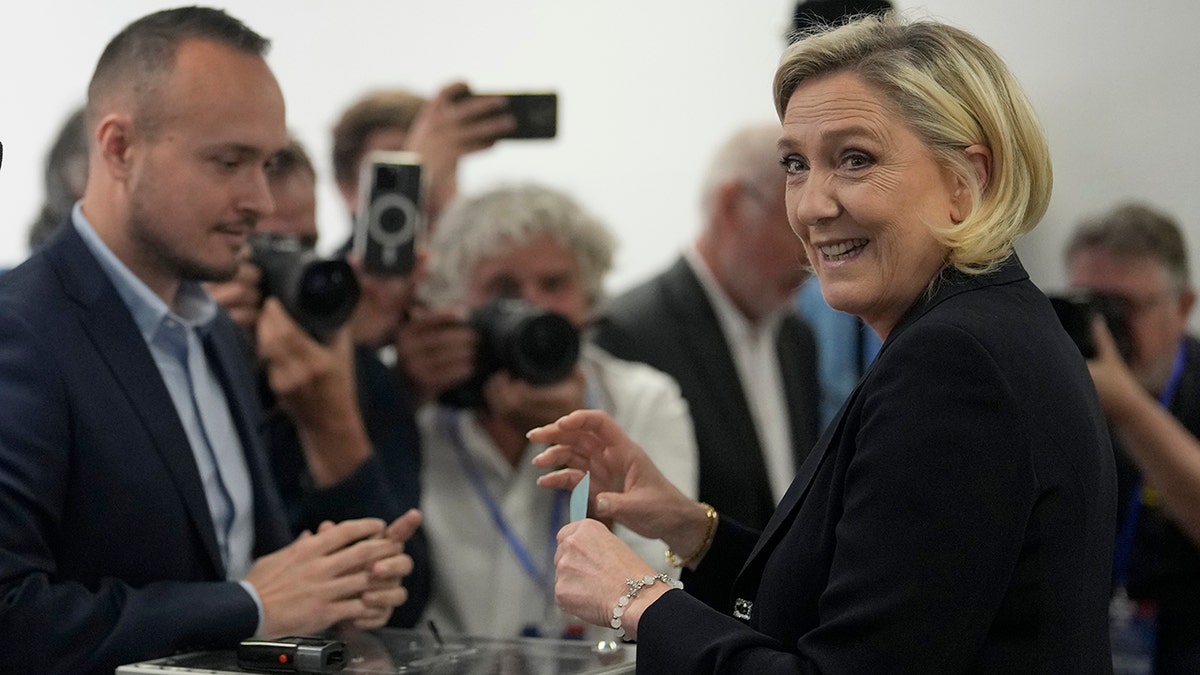 Marine Le Pen votó
