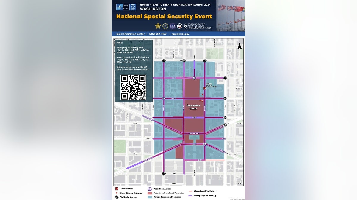 D.C.'s road closures during the 2024 NATO Summit.