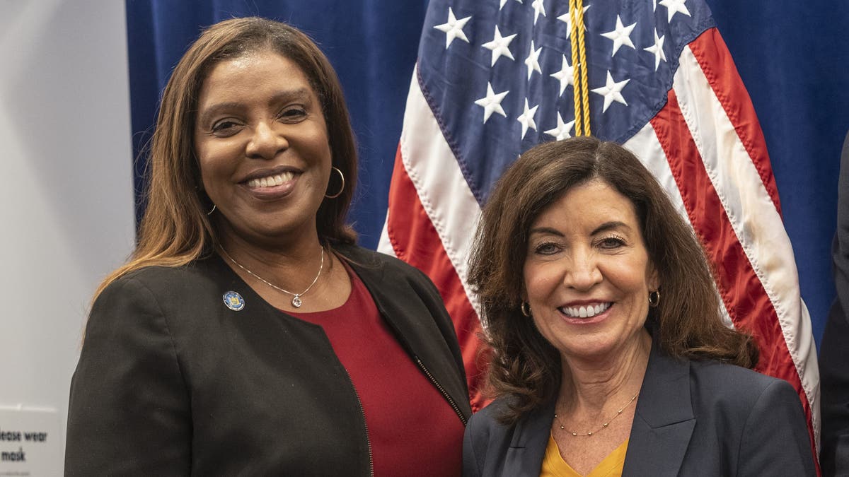 Letitia James and Kathy Hochul