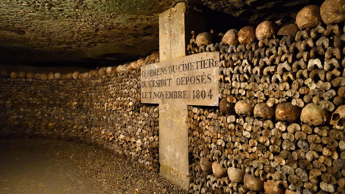 One of the catacombs in Paris.